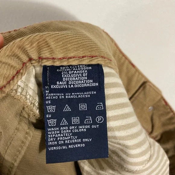 Tommy Hilfiger Corduroy Mini Skirt Women Size 8 Tan Preppy CLASSIC - Picture 9 of 10